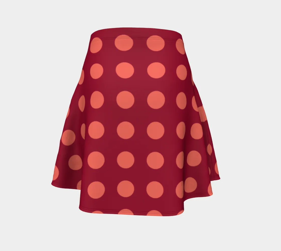 Polka dot Flare Skirt
